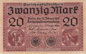 20 Mark Serie Q ro 55 1918
